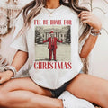 Trump I'll Be Home for Christmas - Humorous Trump Christmas T-Shirt Hoodie, Sweatshirt | PureTeeCo.com