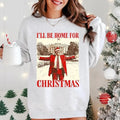 Trump I'll Be Home for Christmas Sweatshirt, Christmas Republican Sweater, Christmas Santa Trump Shirt. Humorous Trump...