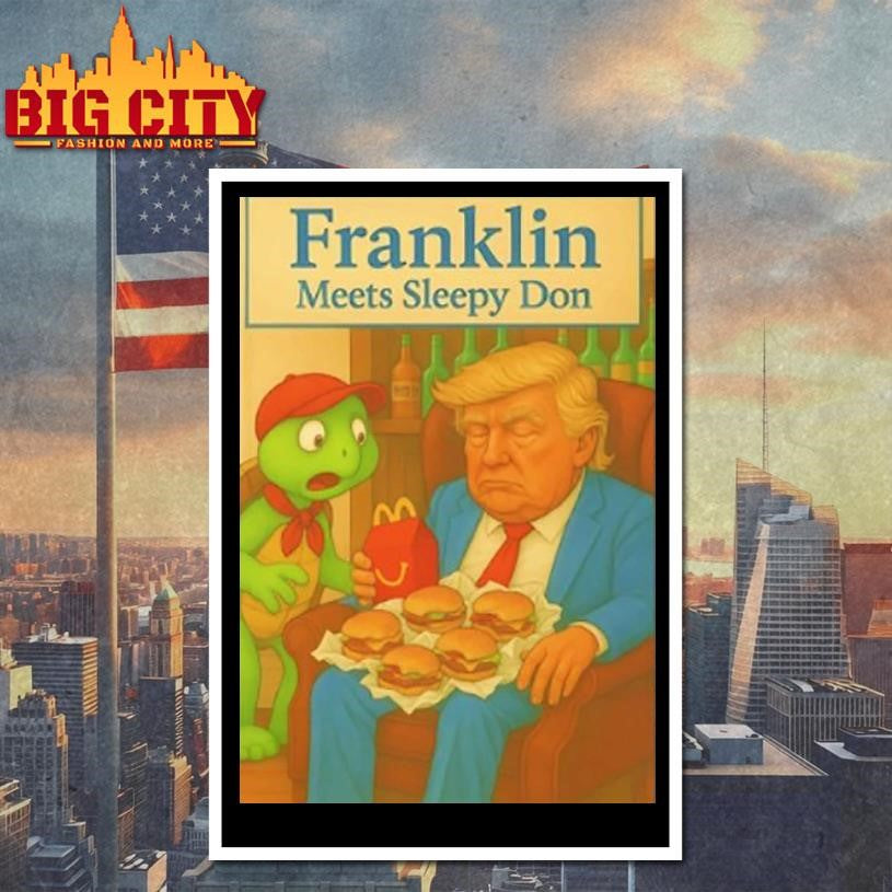Trump Mcdonalds Franklin Meets Sleepy Don Shirt