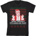 Trump Merry Christmas It's Gonna Be Yuge Men's T-Shirt Ugly Hoodie, Sweatshirt | PureTeeCo.com