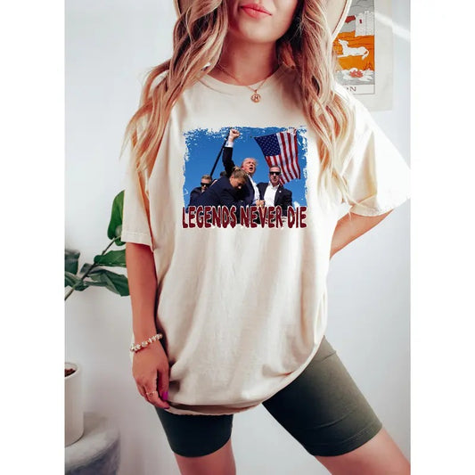 Trump Shot T-Shirt, Trump Assasination Tee, Trump Fist Pump Shot At T-Shirt, Hero Trump Survives Rally Trump Injured Tee