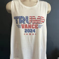 Trump Vance 2024 Flag Ladies Tank Woman's Tank T-Shirts, Hoodie, Sweatshirt | PureTeeCo.com