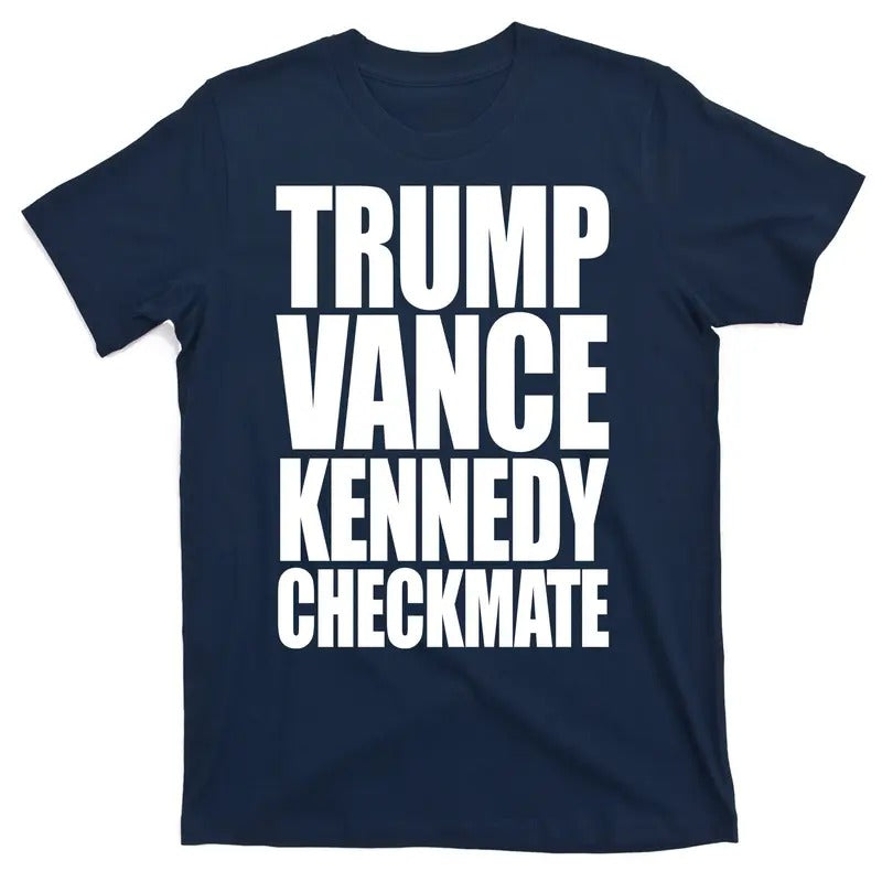 Trump Vance Kennedy Checkmate 2024 Election Republican T-Shirt Hoodie, Sweatshirt | PureTeeCo.com