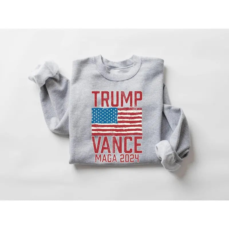 Trump Vance Maga 2024 Sweatshirt, Trump 2024 Sweatshirt, President Trump, Republican Shirt,  Republican Gifts Support...