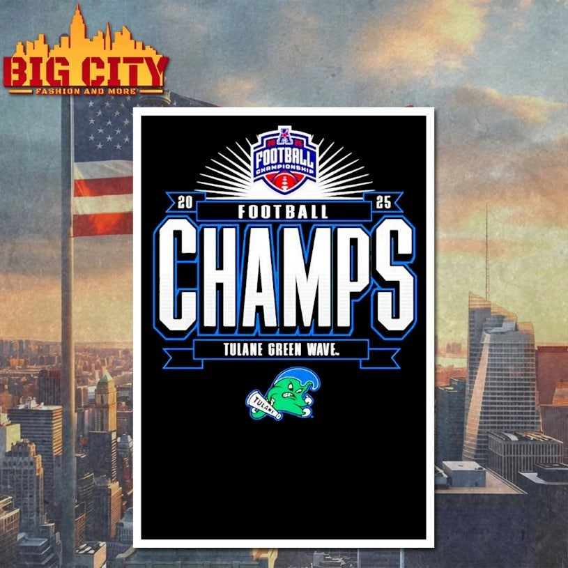 Tulane Green Wave 2025 The American Football Champions shirt