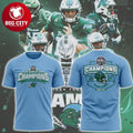 Tulane Green Wave American Football Champions 2025 Roll Wave Two Sided Shirt