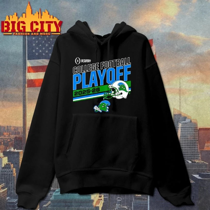 Tulane Green Wave College Football Playoff 2025-26 CFP Stripe shirt