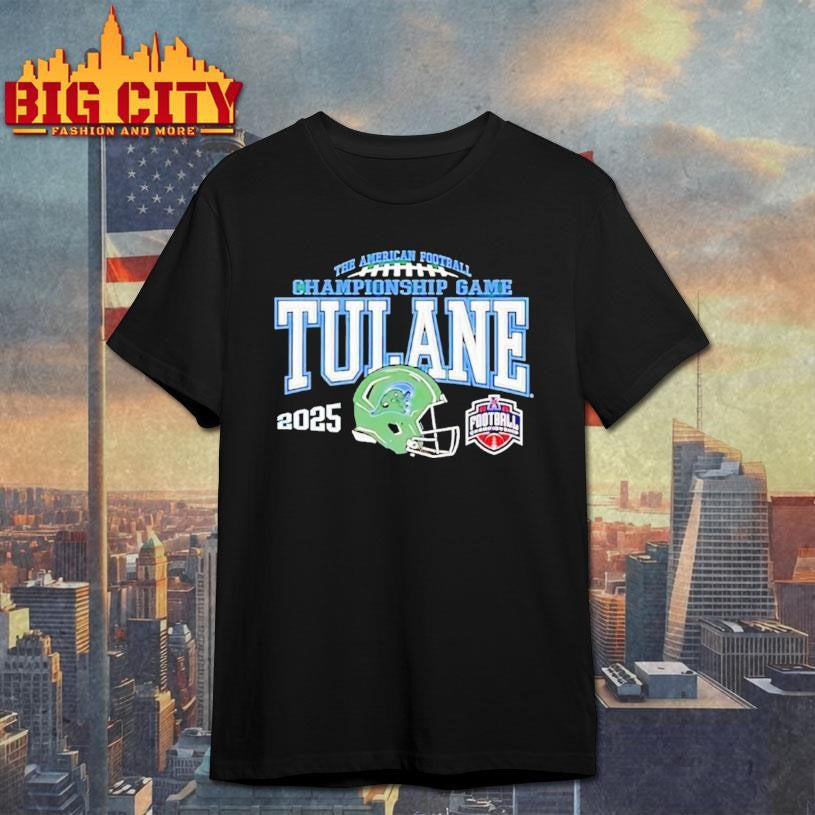 Tulane Green Wave Green 2025 Acc Football Championship Game Shirt