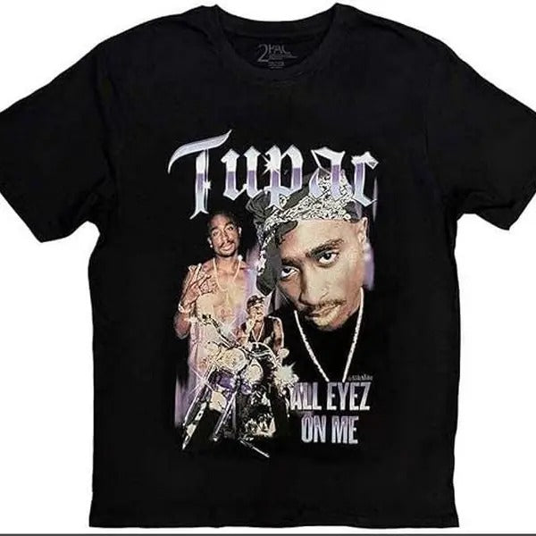 Tupac T Shirt 2Pac All Eyez Blue Homage Official Hoodie, Sweatshirt | PureTeeCo.com