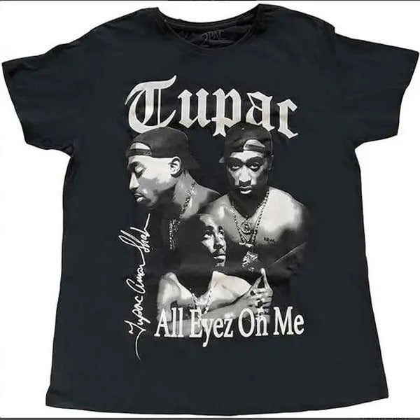 Tupac T Shirt 2Pac All Eyez On Me Logo Official Womens Boyfriend Fit Hoodie, Sweatshirt | PureTeeCo.com