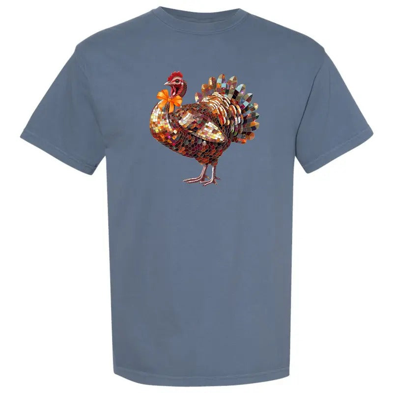 Turkey Dazzling Disco Comfort Colors T-Shirt 'NLB' Hoodie, Sweatshirt | PureTeeCo.com