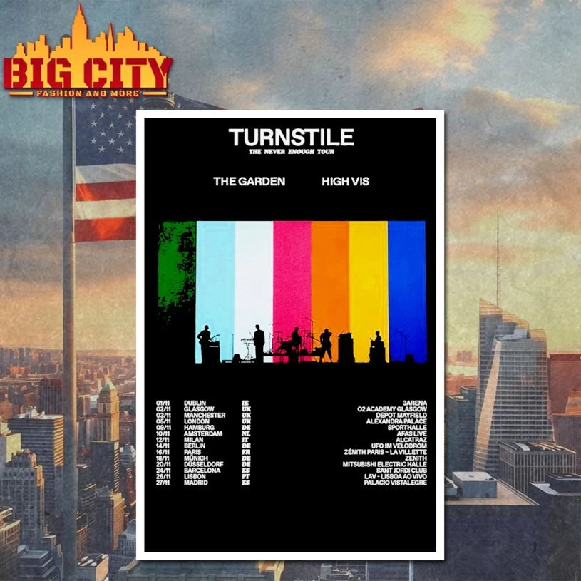Turnstile The Never Enough Tour 2025 shirt