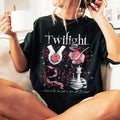 Twilight Inspired Shirt, Book Cover Aesthetic TShirt, Twilight Saga Fan Sweatshirt, Vampires Wolves Romance Shirt Hoodie