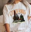 Twilight Saga Sweatshirt, City Of Forks Shirt, Edward Cullen, Fork Washington, Bella Swan Shirt Hoodie | PureTeeCo.com