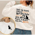 Twist The Bones Sweatshirt, Black Cat Sweatshirt, Halloween Crewneck, Halloween Cat Hoodie, Funny Halloween Gift T-Shirts