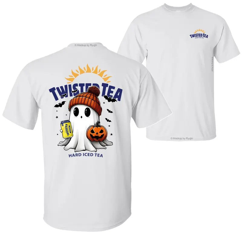 Twistd Tea Halloween Cute Boo Boo Ghost Pumpkin T-Shirt Sweatshirt Hoodie, Spooky Season 2 Sided Unisex Classic T-Shirts...