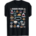 Types Of Sharks Faces Identification Birthday School Kid Men T-Shirt Made in USA Hoodie, Sweatshirt | PureTeeCo.com