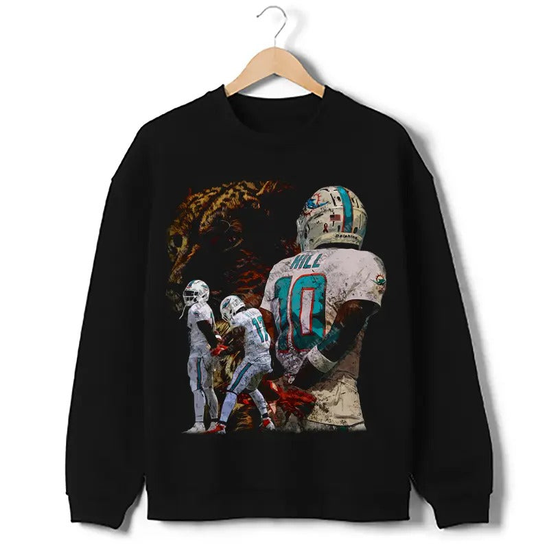Tyreek Hill Graphic Sweatshirt Cheetah Football Hands Behind Back Celly TD Celebration Sweatshirt T-Shirts, Hoodie