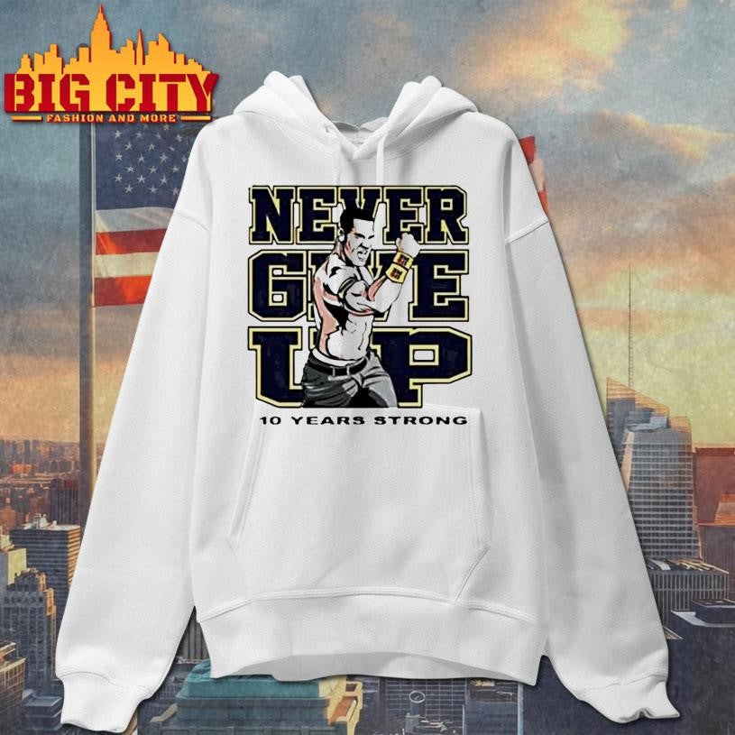 Tyrese Haliburton Wearing John Cena Never Give Up 10 Year Strong Ornaments Shirt