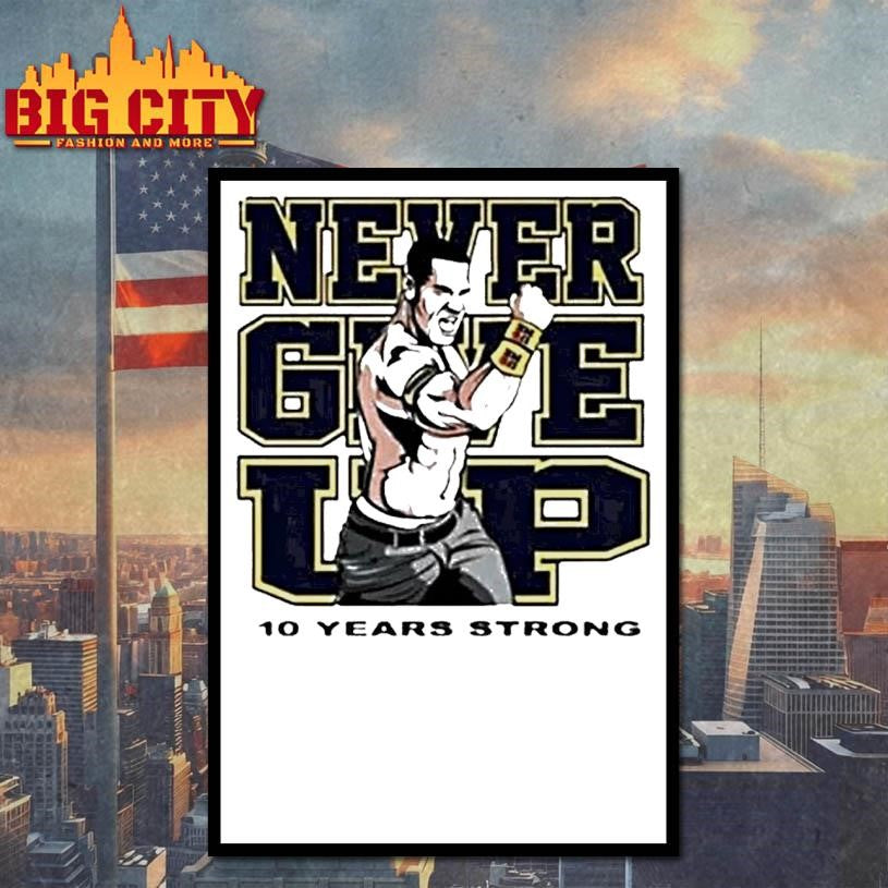 Tyrese Haliburton Wearing John Cena Never Give Up 10 Year Strong Ornaments Shirt
