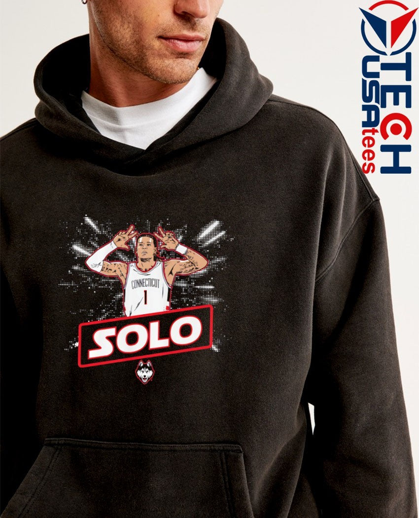 UConn Huskies Basketball Solo Ball name pose shirt