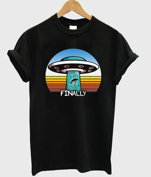 UFO finally t-shirt Hoodie, Sweatshirt | PureTeeCo.com
