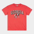 Georgia Bulldogs Throwback Vintage Heavyweight Tee Style001 Hoodie, Sweatshirt | PureTeeCo.com (Image 1)