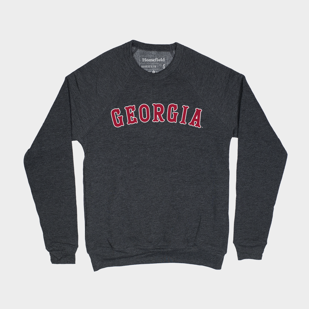 Georgia Baseball Retro Crew Sweatshirt Style001 T-Shirts, Hoodie | PureTeeCo.com