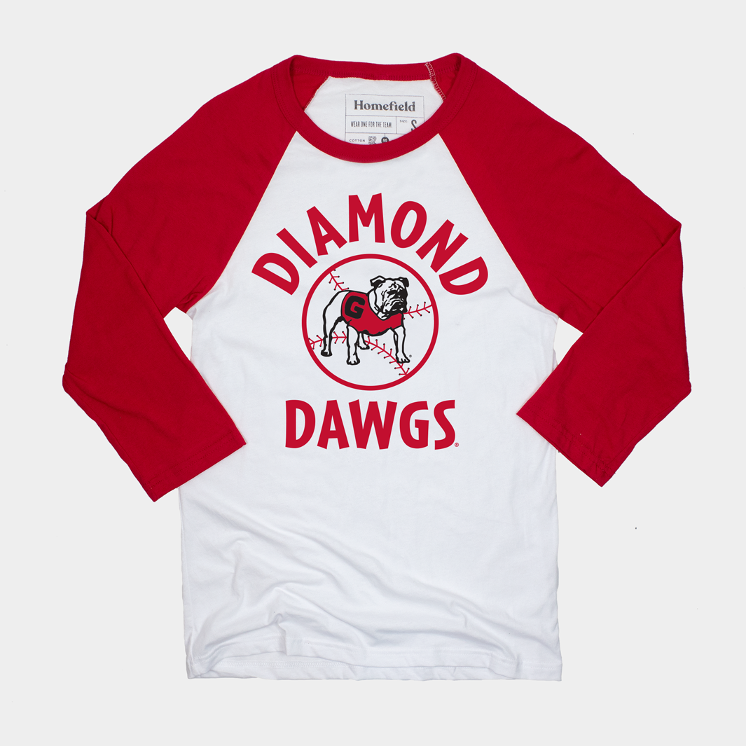 Georgia Diamond Dawgs Vintage Baseball Tee Style001 Hoodie, Sweatshirt | PureTeeCo.com