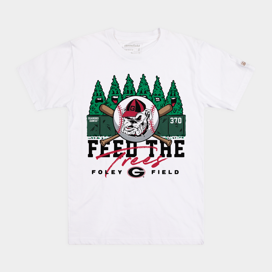 Georgia Baseball "Feed The Trees" Tee Style001 Hoodie, Sweatshirt | PureTeeCo.com