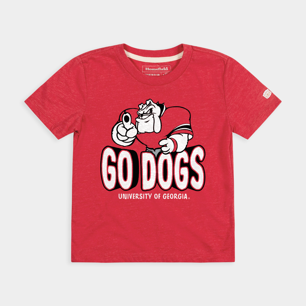 Georgia Bulldogs "Go Dogs" Youth Tee Style001 Hoodie, Sweatshirt | PureTeeCo.com