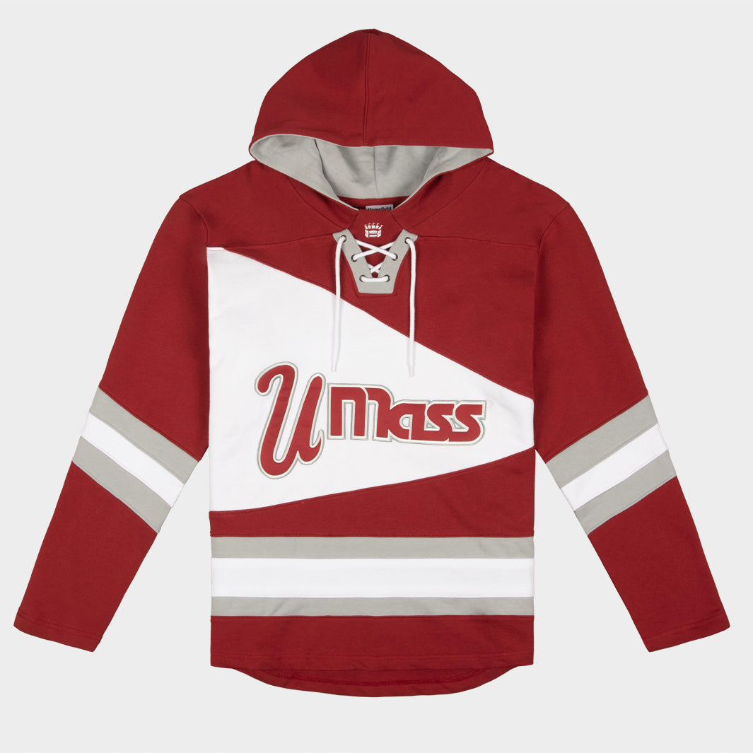 UMass Minutemen Hockey Rinkside Hoodie T-Shirts, Sweatshirt | PureTeeCo.com (Image 1)