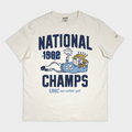 UNC Men's Basketball 1982 National Champs Vintage Heavyweight Tee Style001 Hoodie, Sweatshirt | PureTeeCo.com (Image 1)