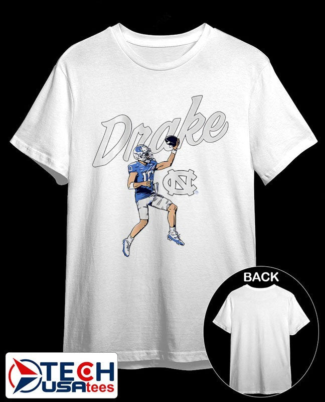 UNC Football Drake Maye Finger Roll Pro shirt