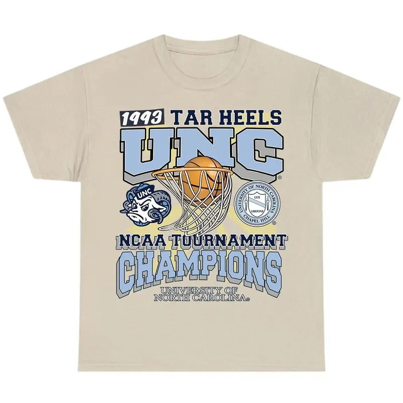 UNC Men Shirt 1993 TAR Heels UNC Champions T-Shir, Men's Tshirt, Men's Clothes Hoodie, Sweatshirt | PureTeeCo.com