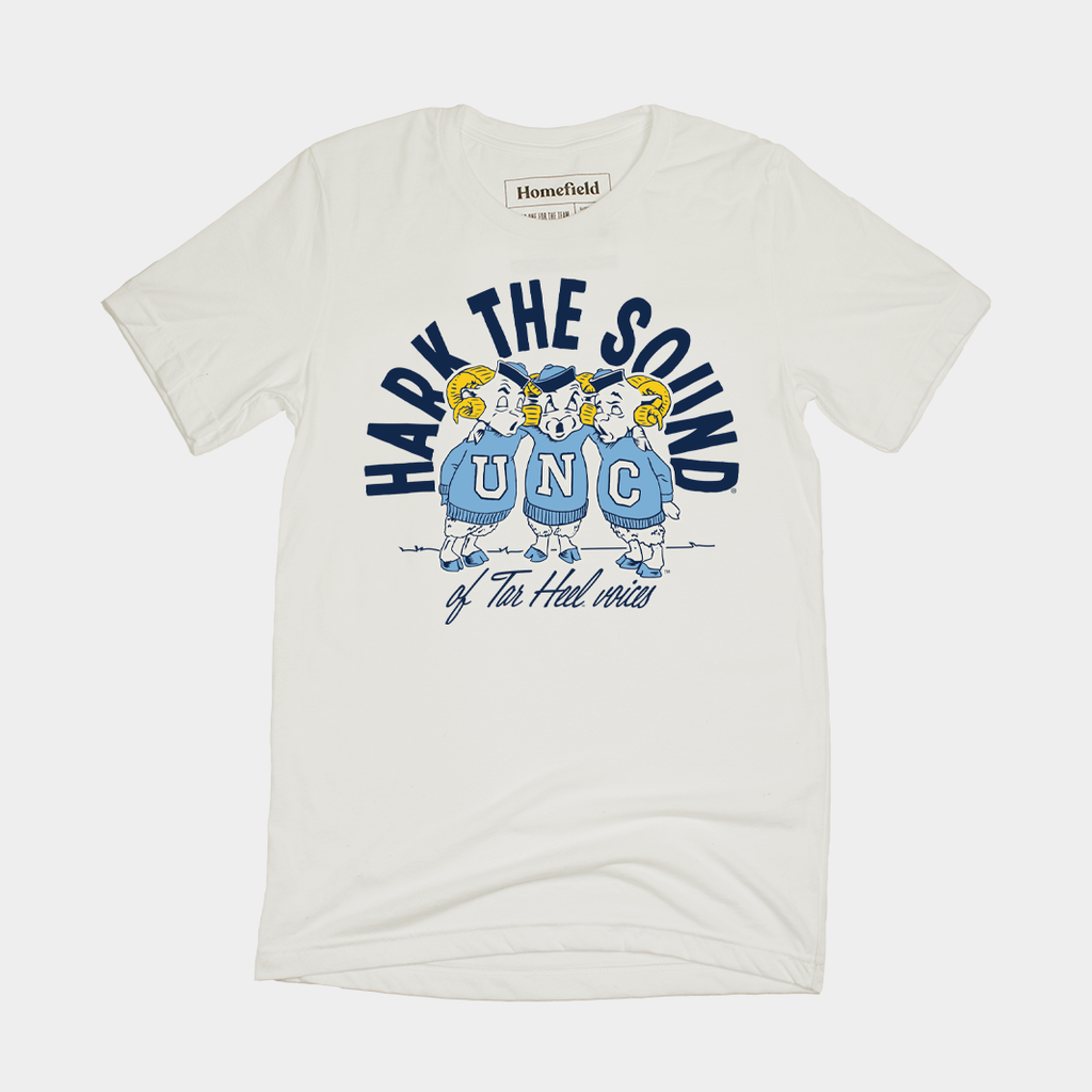UNC Vintage "Hark The Sound" Tee Hoodie, Sweatshirt | PureTeeCo.com (Image 1)