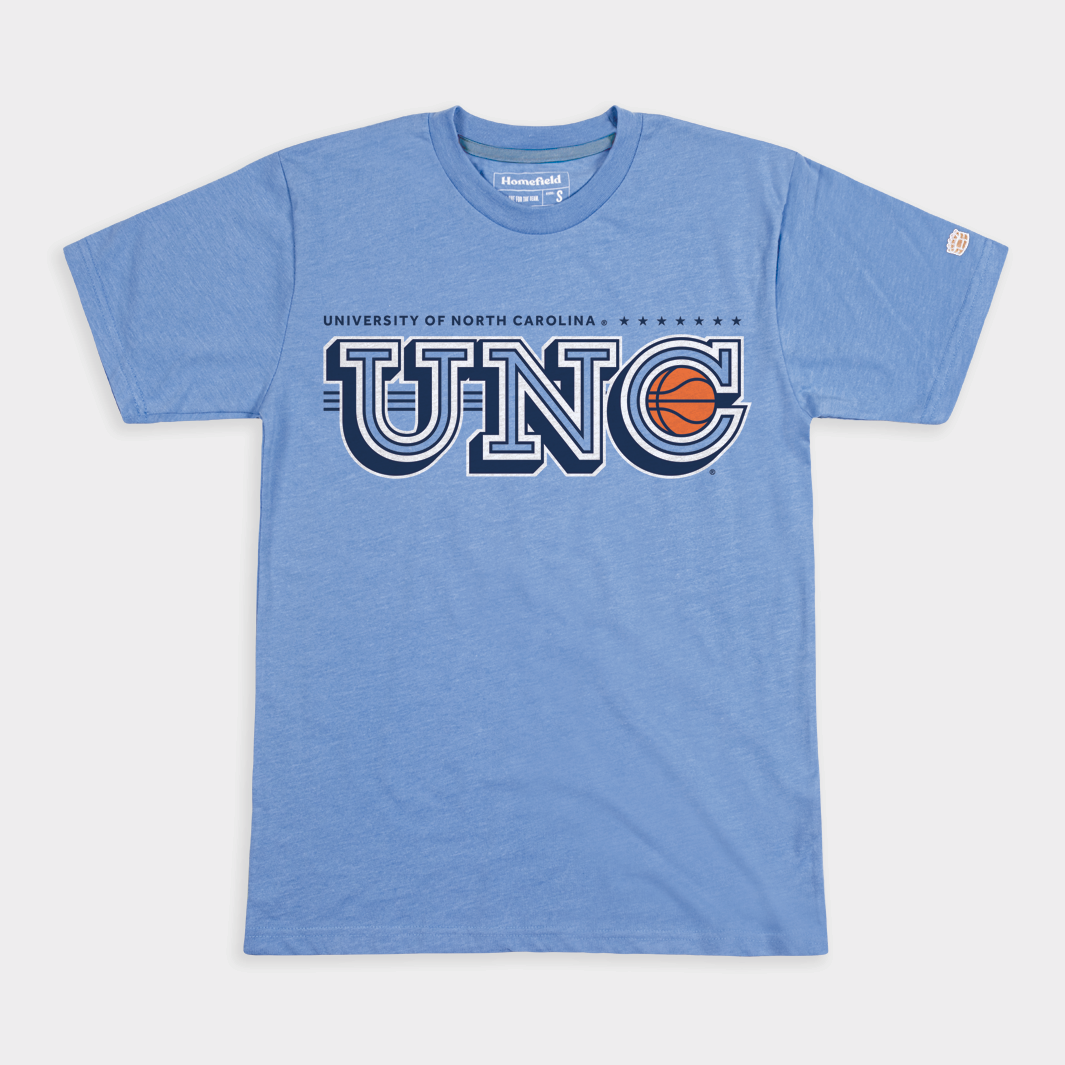 UNC Tar Heels Basketball 7-Star Champs Retro Tee Hoodie, Sweatshirt | PureTeeCo.com