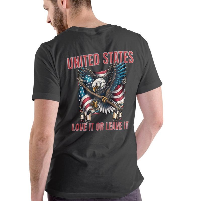 UNITED STATES LOVE IT OR LEAVE IT short sleeve shirt Hoodie, Sweatshirt | PureTeeCo.com