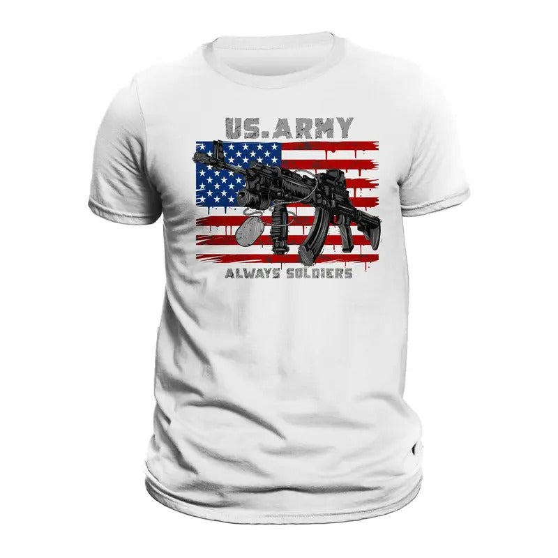 US Army Always Soldiers Patriotic Military Veteran Men's T-Shirt Casual Classic Hoodie, Sweatshirt | PureTeeCo.com