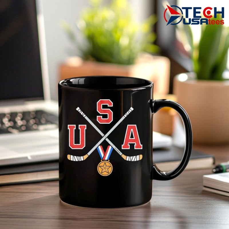 USA Gold Medal cross sticks shirt