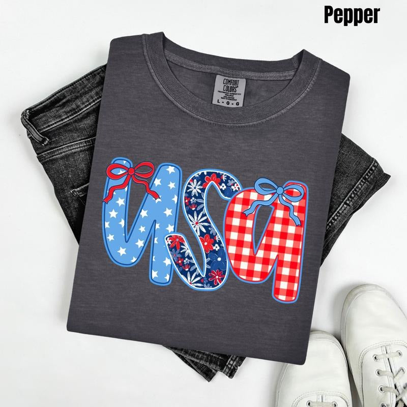 USA Pattern Mix Comfort Colors T-Shirt 'NLB' Hoodie, Sweatshirt | PureTeeCo.com