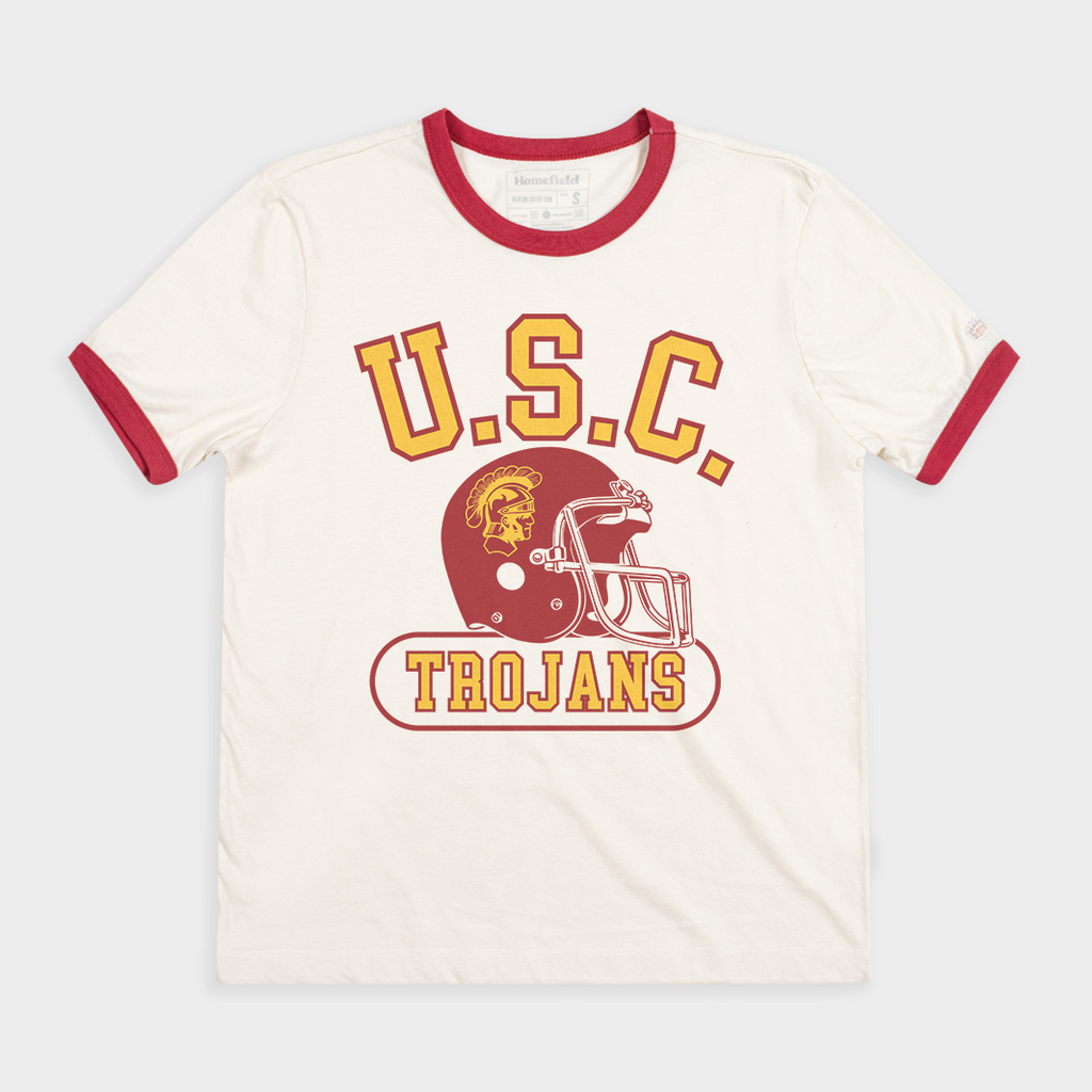 USC Trojans Football Ringer Tee Hoodie, Sweatshirt | PureTeeCo.com