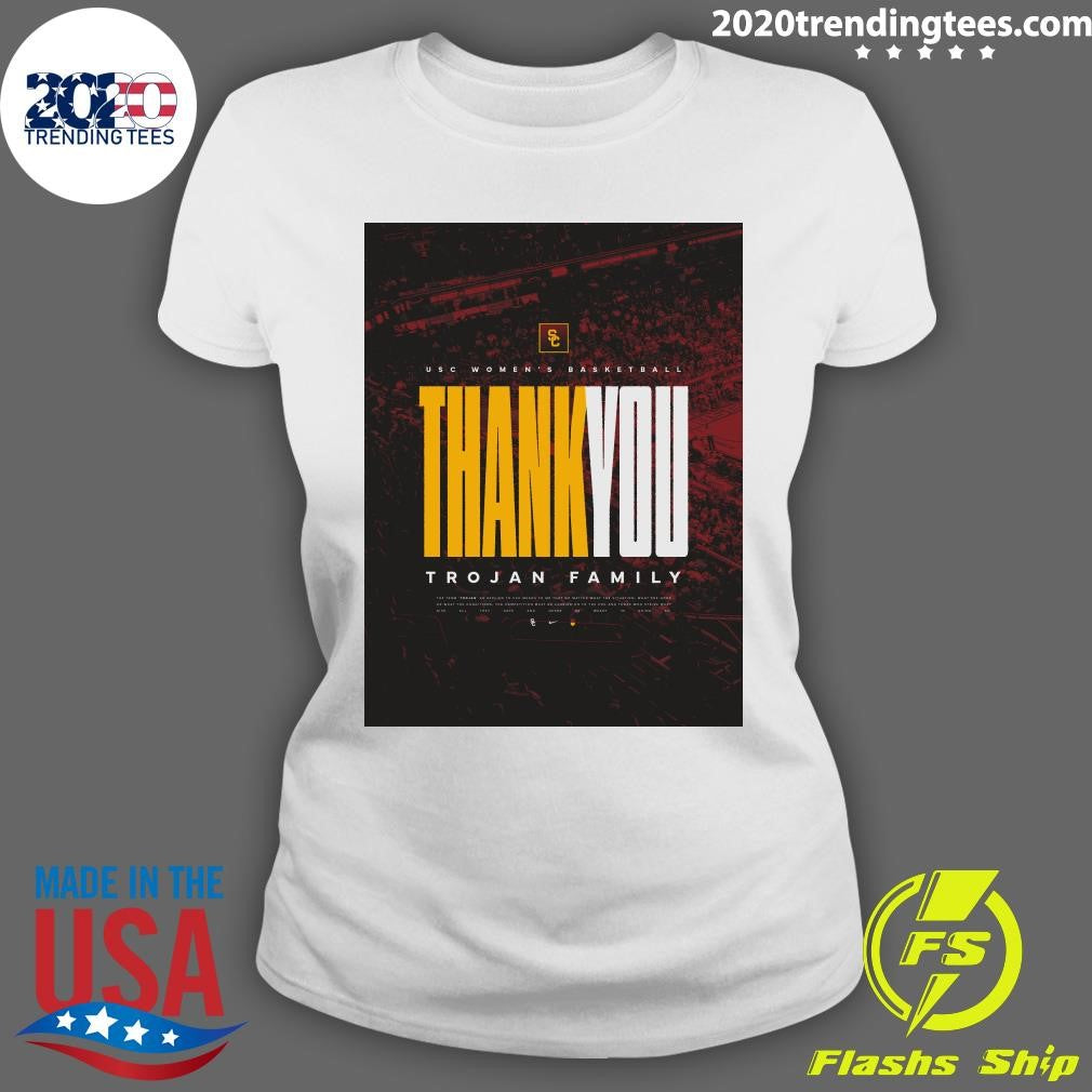 USC Women’s Basketball Thankyou Trojan Family Shirt