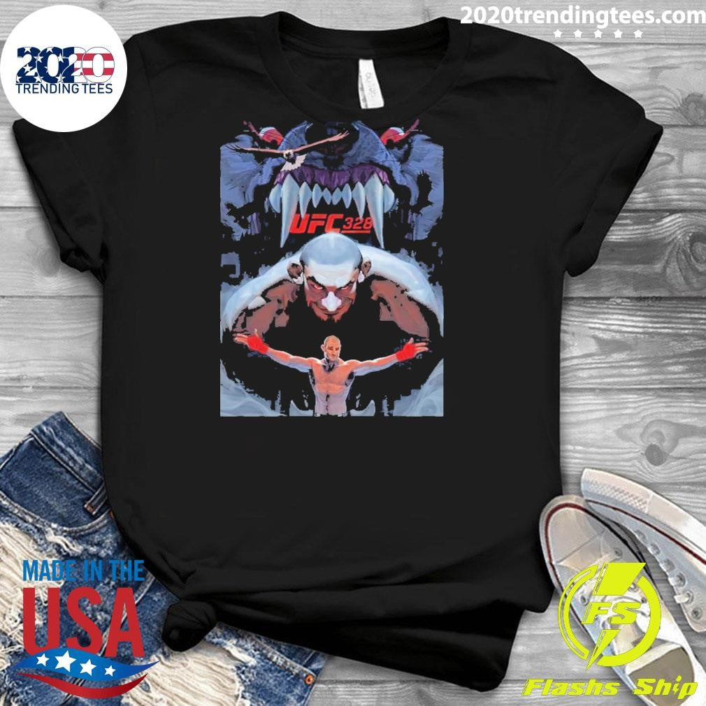 Ufc 328 Series Poster Art By Ognjen Sporin The Hunt Is On Shirt