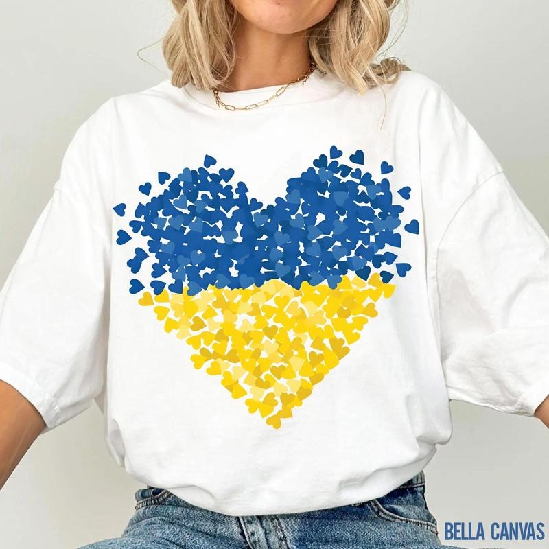 Ukraine Shirt, Ukraine Heart Tshirt, Support Ukraine Tees, I Stand With Ukraine Shirt, Freedom For Ukraine Tee, Anti...