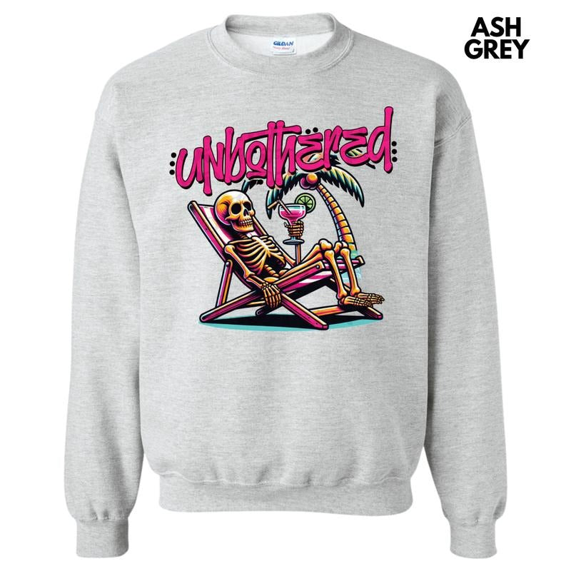 Unbothered Skeleton Sweatshirt T-Shirts, Hoodie | PureTeeCo.com