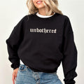 Unbothered Vintage Sweatshirt, Retro Unbothered Mood Sweater, Women Apparel, Funny Women Crewneck, Sarcastic Meme Long...