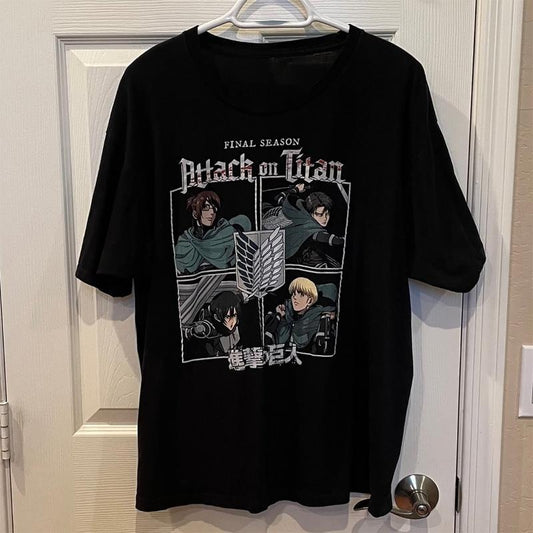 Unisex Anime Attack On Titan Tee Shirt For Anime Fans
