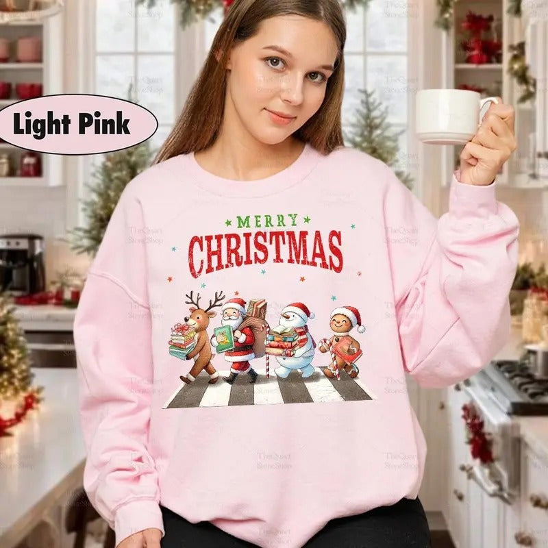 Unisex Christmas Shirt for Book Lovers, Librarian and Bookworms - Medium-Heavy Fabric - Pullover