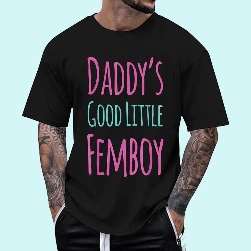 [Unisex Cotton Shirt] Femoby Daddy's Good Little Femboy T-Shirt Classic Comfy Hoodie, Sweatshirt | PureTeeCo.com